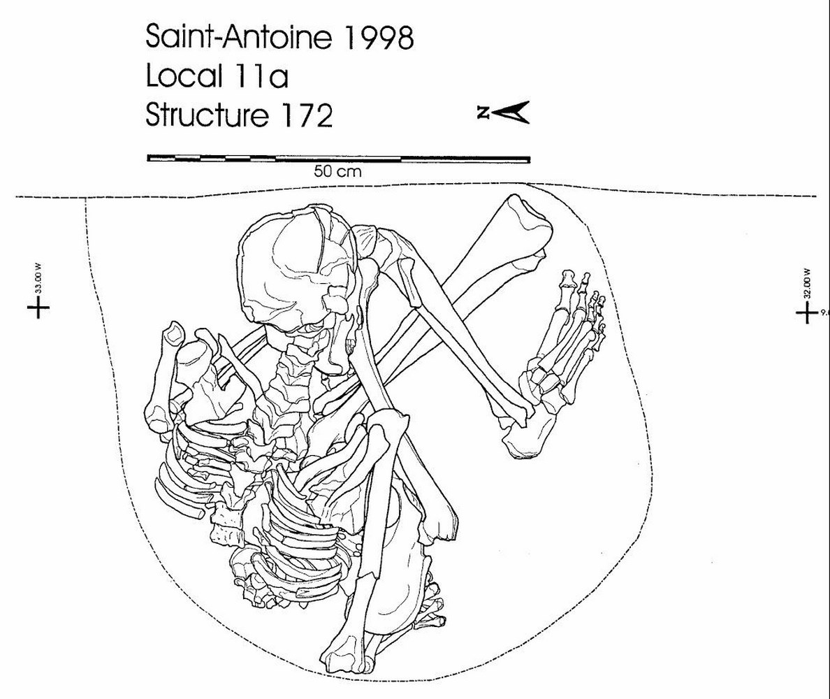 Dessin de la tombe de Genève, © de M.-A Haldimann