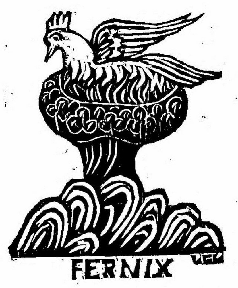 Fig.8 - Le Phénix sur miniature d’un bestiaire du Moyen-Age, XIIIe s., d’après Cahier, Op. cit. T.II, Pl. XX.