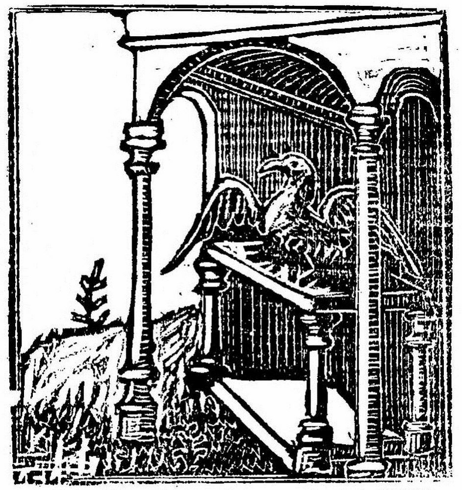 Fig.9 - Le Phénix sur l’autel d’Héliopolis. Miniature du Livre des Merveilles. XIVe s.