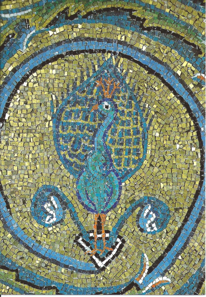 Phénix - Mosaïque XII° siècle - Basilique Saint Clément - Rome